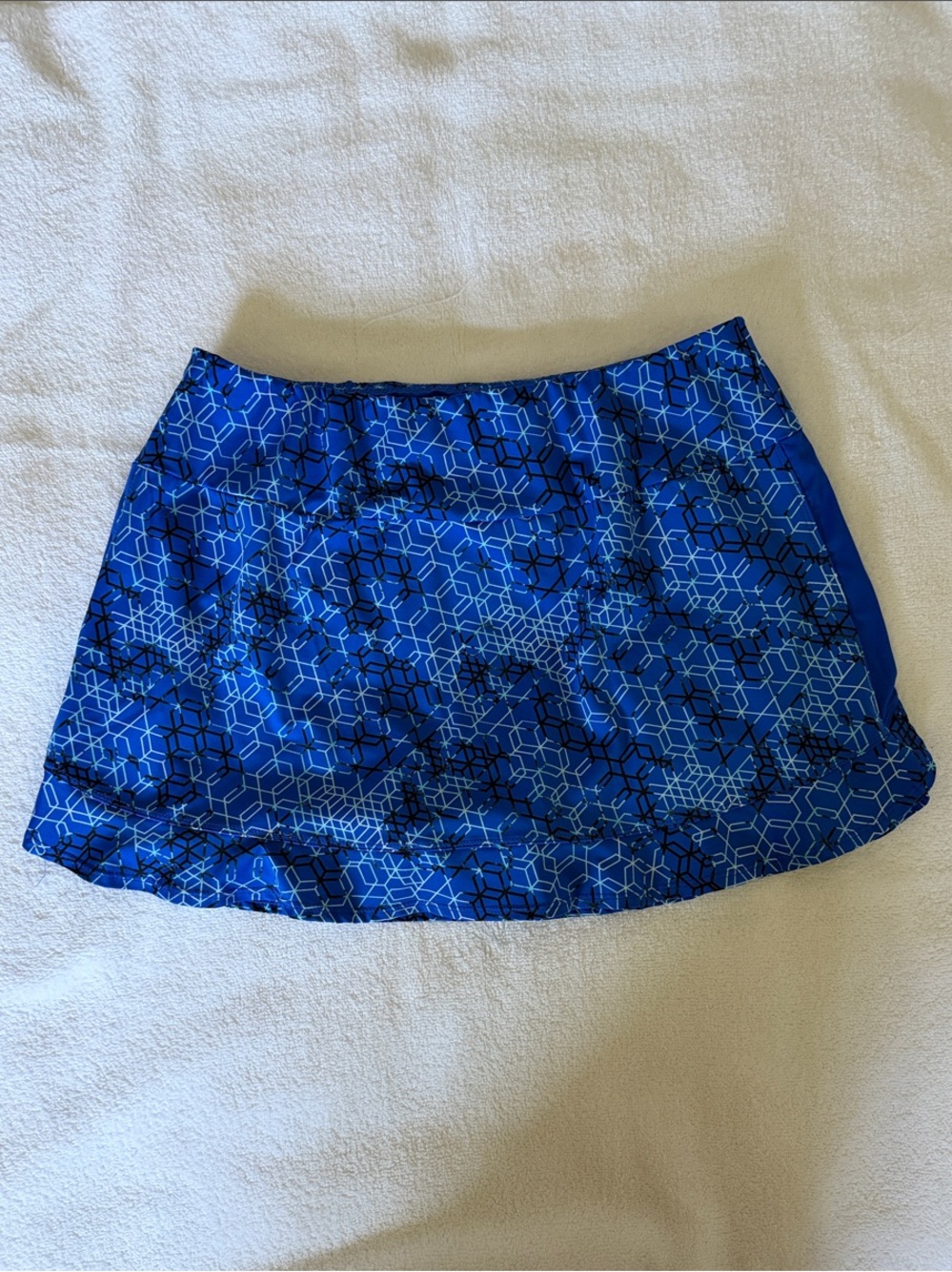 Tail Royal Blue Geometric A-Line Skirt